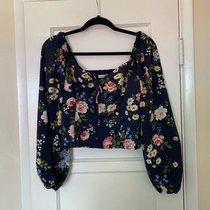 A&F Floral Corset Top